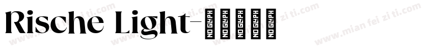 Rische Light字体转换